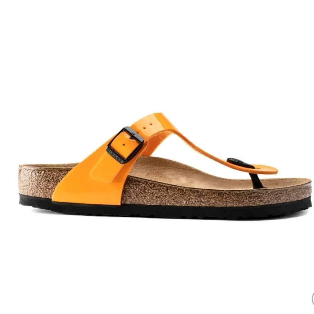 Birkenstock Gizeh Sandal Patent Marygold - Picture 5 of 8